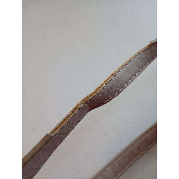 Antik Kraft Suede Beige Gray Tassel Fold-over Crossbody Purse Shoulder Bag - Picture 5 of 14